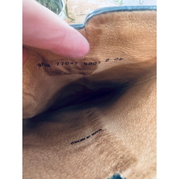 Frye Black Leather Knee-High Riding Boot Buckle Harness 5.5 Western Boho Cottage - Picture 13 of 15